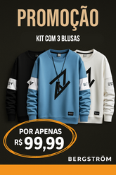 Kit 3 Blusas Bergström – Edição Exclusiva