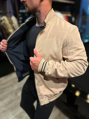 JAQUETA PREMIUM CASUAL REVERSIVEL BEGE/PRETA (PAGUE 1 E LEVE 2)